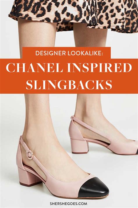 shoes similar to chanel slingbacks